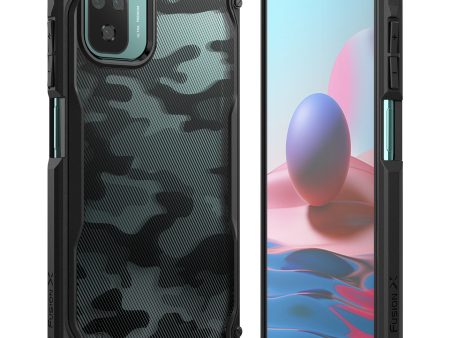 Xiaomi Redmi Note 10   10S Case Cover| Fusion-X Series| Camo Black Fashion