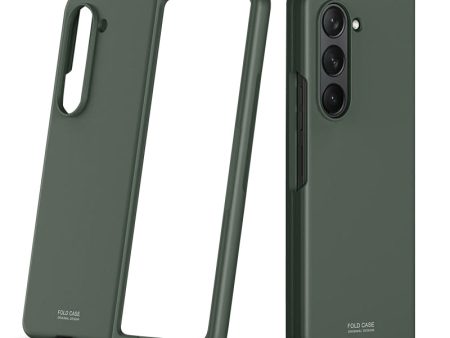 Samsung Galaxy Z Fold 5 Case Cover | Slim Case Frosted Feel Non-Slip Phone Case | Green Discount