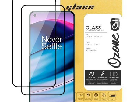 OnePlus Nord CE 5G Screen Protector | Tempered Glass Protector | Black |Pack of 2 Discount