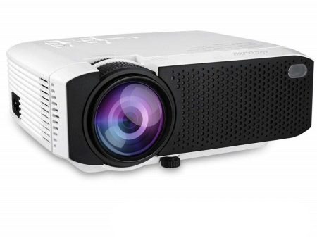 E400 Android Projector With 2500Lumens HD 1080p Supported [ 1GB RAM 8GB ROM ] Home Theater Projector HD 3D Projector For Cheap