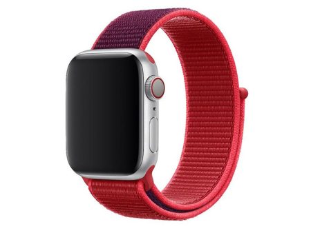 Apple Watch 41mm   40mm   38mm | Nylon Sport Band | Red For Cheap