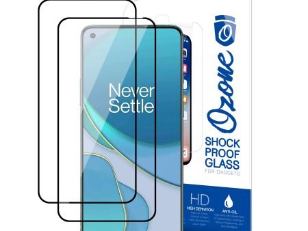 Oneplus 9 Screen Protector | Tempered Glass Protector | Black |Pack of 2 For Cheap