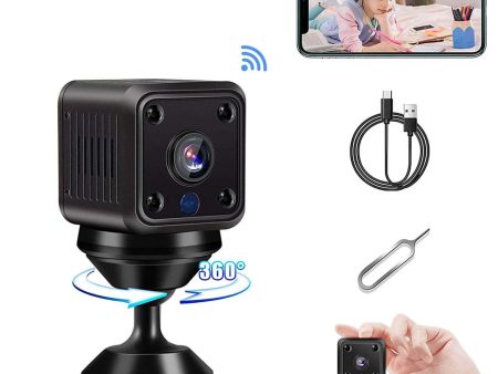 Mini Camera 360° Wireless HD Surveillance Camera with Battery, Motion Detection | XGODY MC61 Sale