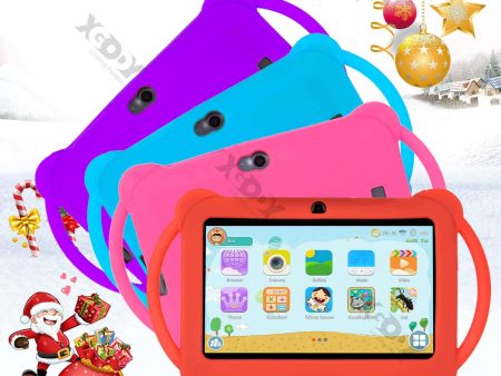 XGODY T702 PRO Android 11.0 7 Inch 32GB Smart Kids Tablet With Big Foot Dual Ear Leather Case Discount