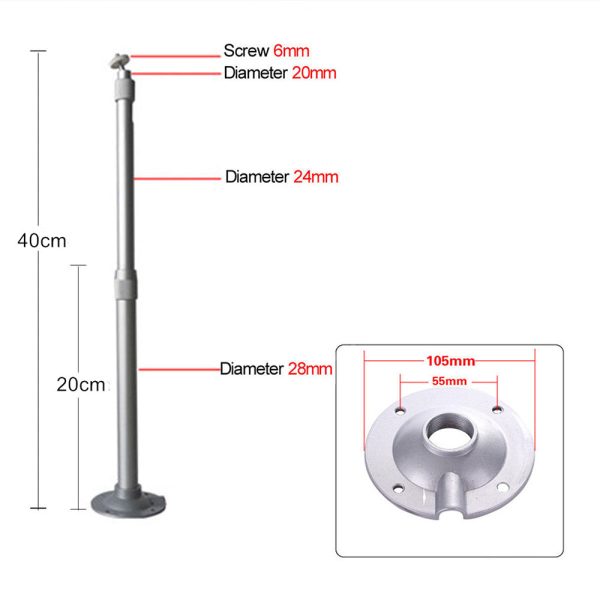 Projector Bracket [ 20-40cm ] Universal Aluminium Ceiling Mount 360???ø Degree Accessories Hanger Projector Holder Wall Mount for Security Camera For Discount