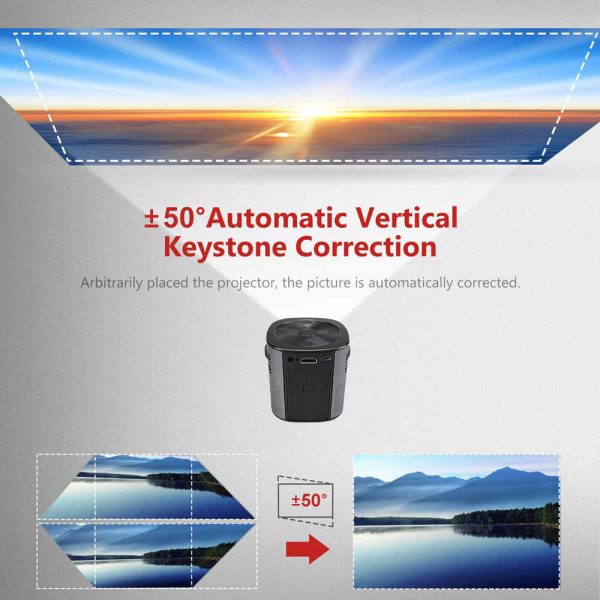 A3 Mini Android LED Projector with 6000mAh Battery [ 150 ANSI Lumens] [ Wireless Mobile Screening Eshare   Airplay ] HD Speakers DLP Home Projector 4K Supply