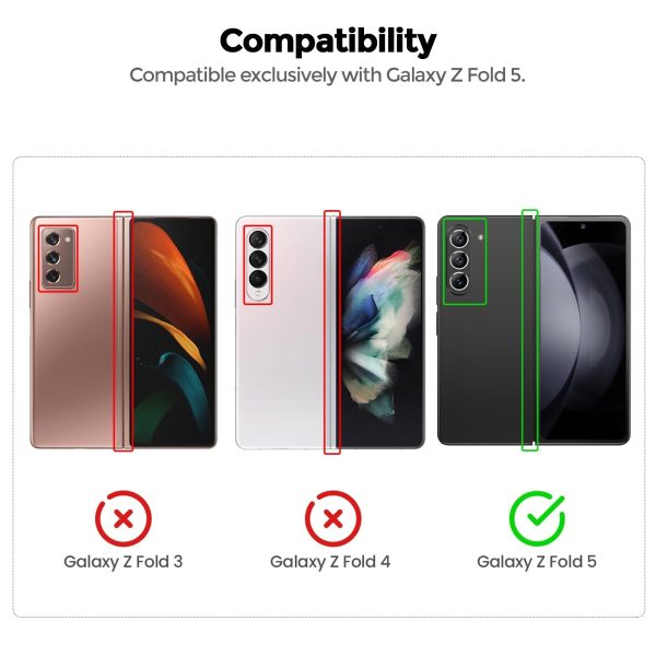 Samsung Galaxy Z Fold 5 Case Cover | Slim Case Frosted Feel Non-Slip Phone Case | Green Discount