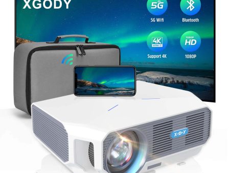 Native 1080P Full HD Video Projector | XGODY A4300  With WiFi & BT, Outdoor, Home Theater Projector Online Sale