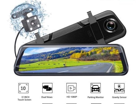 XGODY V21 Dual Lens 10  Dash Cam FHD 1080P DVR & Recorder Rearview Sale